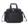 BOLSA TÉRMICA PRETA EM POLYESTER 600D, 300D E PEVA – 15L