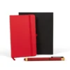 CADERNETA P/ ANOTAÇÕES COM CANETA – VERMELHO