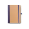 CADERNETA S/ PAUTA – 12,2X17CM – BEGE/AZUL