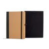 CADERNETA S/ PAUTA – 12,2X17CM – BEGE/PRETO