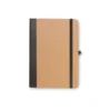CADERNETA S/ PAUTA – 12,2X17CM – BEGE/PRETO