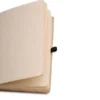 CADERNETA S/ PAUTA – 12,2X17CM – BEGE/PRETO