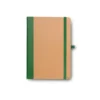 CADERNETA S/ PAUTA – 12,2X17CM – BEGE/VERDE