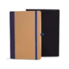 CADERNETA S/ PAUTA – 14X21CM – BEGE/AZUL
