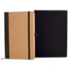 CADERNETA S/ PAUTA – 14X21CM – BEGE/PRETO