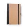 CADERNETA S/ PAUTA – 14X21CM – BEGE/PRETO