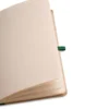 CADERNETA S/ PAUTA – 14X21CM – BEGE/VERDE