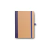 CADERNETA S/ PAUTA – 9,5X15,5 CM – BEGE/AZUL
