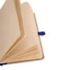 CADERNETA S/ PAUTA – 9,5X15,5 CM – BEGE/AZUL