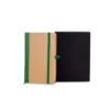 CADERNETA S/ PAUTA – 9,5X15,5 CM – BEGE/VERDE