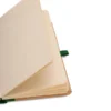CADERNETA S/ PAUTA – 9,5X15,5 CM – BEGE/VERDE