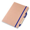 Caderno A5 capa em papel Kraft com caneta