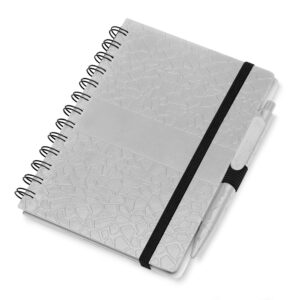 Caderno B6 Capa em ABS com Caneta