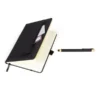 CADERNO P/ ANOTAÇÕES COM CANETA – PRETO