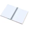 CADERNO PAUTADO COM WIRE-O – 23X18CM – BEGE/VERDE