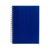 CADERNO PAUTADO COM WIRE-O – AZUL – 23,5X18CM – 100 FLS