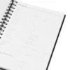CADERNO PAUTADO COM WIRE-O – PRETO – 23,5X18CM – 100 FLS