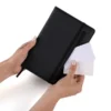 CADERNO FSC C/ PAUTA E ZÍPER – CAPA EM RPET PRETO – 14X21CM