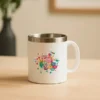 CANECA EM AÇO INOX/POLIESTIRENO – 300 ML