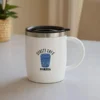 CANECA EM AÇO INOX / POLIESTIRENO – 400 ML