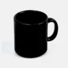 CANECA EM CERÂMICA PRETA – 270ML