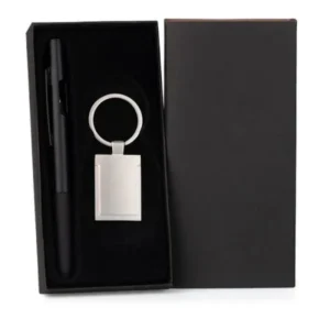 CANETA E CHAVEIRO - PRETO