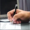 CANETA ESFERORÁFICA EM ALUMÍNIO COM PONTA TOUCH PRETA