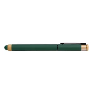 CANETA ROLLER EM ALUMÍNIO RECICLADO /  BAMBU - VERDE