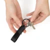 CHAVEIRO EM METAL/PU – PRETO