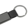 CHAVEIRO EM METAL/PU – CINZA/PRETO