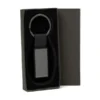 CHAVEIRO EM METAL/PU – CINZA/PRETO