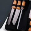 CONJ. DE FACAS BAMBU / MADEIRA / INOX COM ESTOJO FRANKFURT – 7 PÇS