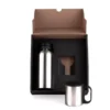 CONJ. DE GARRAFA E CANECA EM AÇO INOX  600/180 ML – 2 PÇS