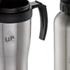 CONJ. DE SQUEEZE E CANECA EM AÇO INOX  600/410 ML- 2 PÇS