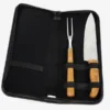 CONJ. GARFO E FACA BAMBU / MADEIRA / INOX COM ESTOJO FRANKFURT – 3 PÇS