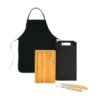 CONJ. PARA CHURRASCO COM AVENTAL – 4 PÇS