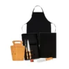 CONJ. PARA CHURRASCO COM AVENTAL – 5 PÇS