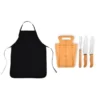 CONJ. PARA CHURRASCO COM AVENTAL – 5 PÇS