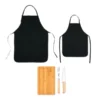 CONJ. PARA CHURRASCO COM AVENTAL E AVENTAL MINI – 5 PÇS
