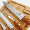 CONJ. PARA CHURRASCO EM BAMBU / MADEIRA / INOX DALLAS – 5 PÇS