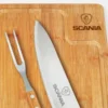 CONJ. PARA CHURRASCO EM BAMBU / MADEIRA / INOX TEXAS – 3 PÇS