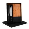 CONJ. PARA CHURRASCO PREMIUM EM BAMBU / MADEIRA / INOX – 3 PÇS