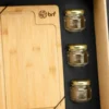 CONJ. PARA COZINHA E TEMPERO EM BAMBU/INOX – 6 PÇS