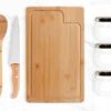 CONJ. PARA COZINHA E TEMPERO EM BAMBU/INOX – 6 PÇS