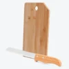 CONJ. PARA COZINHA EM BAMBU / INOX – 2 PÇS