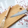 CONJ. PARA COZINHA EM BAMBU / MADEIRA / INOX – 4 PÇS