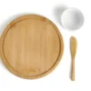CONJ. PARA PETISCOS EM BAMBU – 3 PÇS