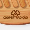 CONJ. PARA PIZZA EM BAMBU/MADEIRA/INOX 35 CM – 11 PÇS