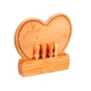 CONJ. PARA QUEIJO EM BAMBU / MADEIRA / INOX – 6 PÇS