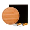 CONJ. PARA QUEIJO EM BAMBU / INOX – 3 PÇS